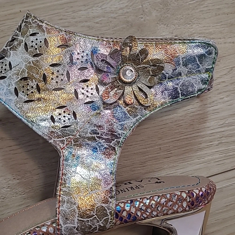 L'ATISTE Women's Sandals in Multi-Color Size 41/ 9 - Picture 6 of 14